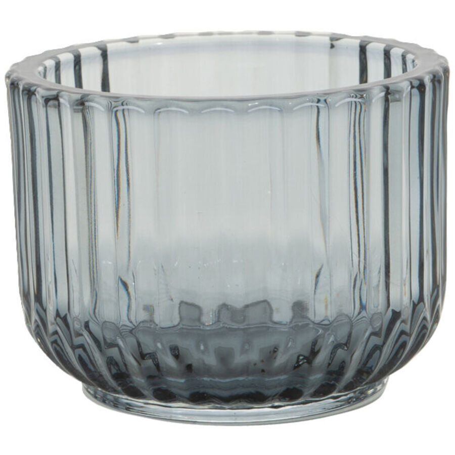 POINT-VIRGULE Windlicht Lamazère Blau Glas 10.5 cm 7.7 cm - Windlicht