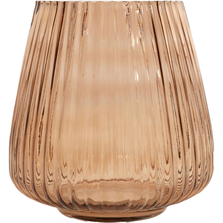 POINT-VIRGULE Windlicht Lamazère Braun Glas 17.7 cm 18 cm - Windlicht