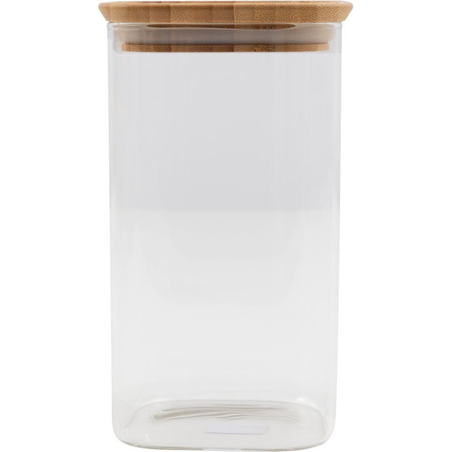 POINT-VIRGULE Vorratsdose Kitchen Transparent Bambus/Glas 10 cm 15 cm - Farbe: Holz/transparent - Material: Glas/Bambus - Vorratsdose