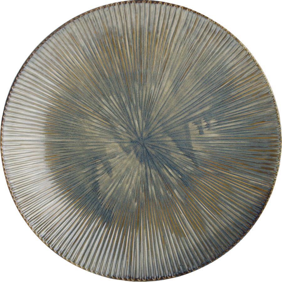 Fine2Dine Schale Halo Blau/Braun Porzellan 40 cm 5 cm - Farbe: braun/blau - Schale