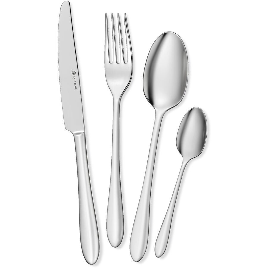 Besteck-Set 24-tlg. Belmore Silber Edelstahl Rostfrei 18/10 - Material: 18/10 Edelstahl - Besteck-Set 24-tlg.