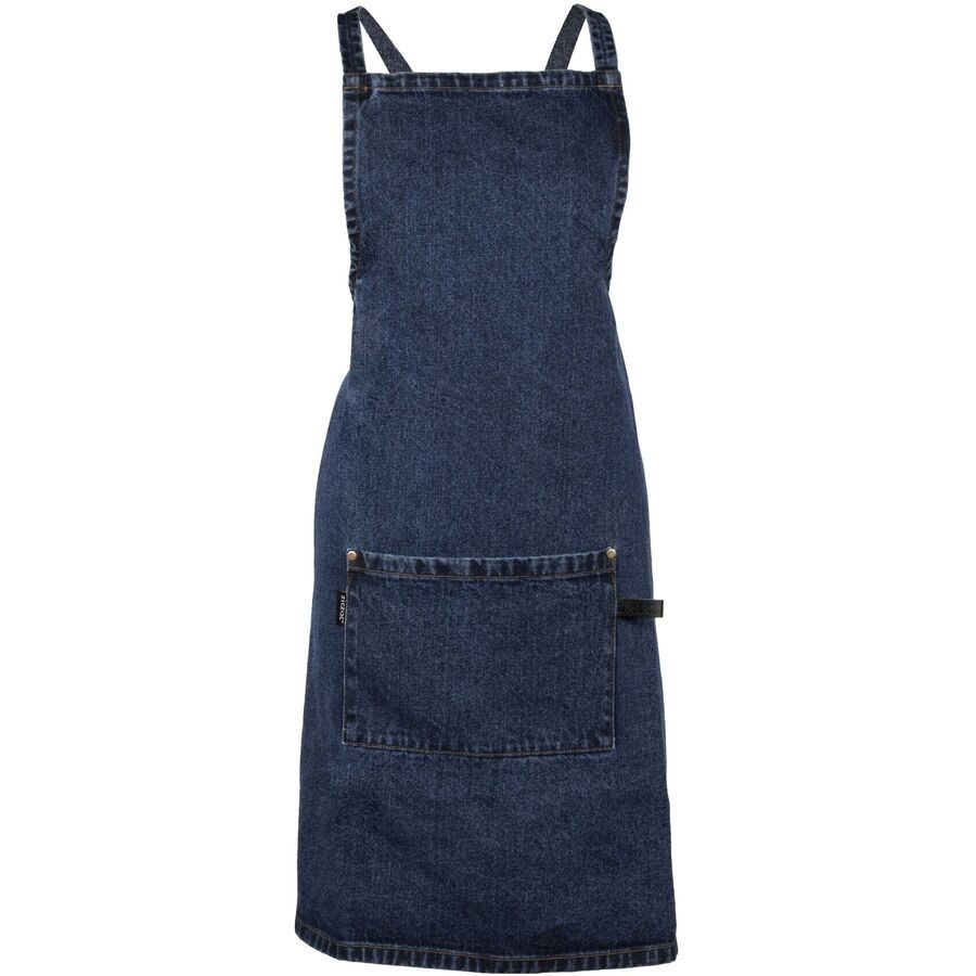 ZICZAC Küchenschürze Denim Blau Stoff 85 cm 75 cm - Material: Jeans - Küchenschürze