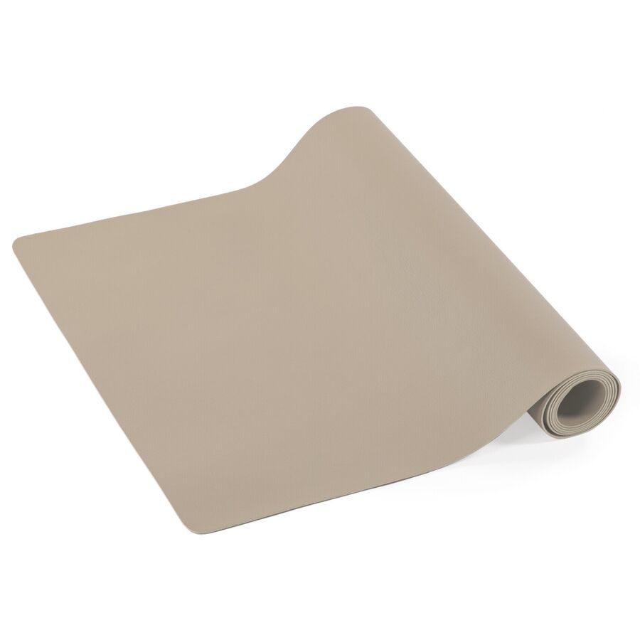 ZICZAC Tischläufer Togo Braun Kunstleder 145 cm 45 cm - Tischläufer