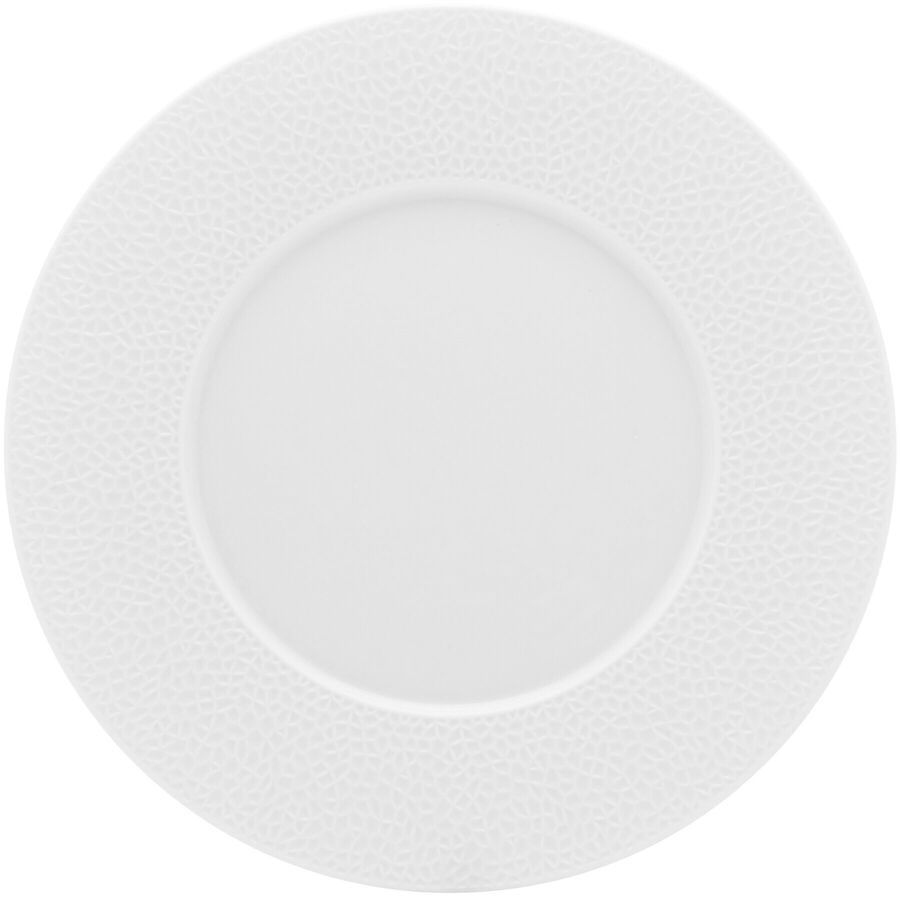 DEGRENNE Teller flach Collection L Fragment Weiss Porzellan 32 cm - Teller flach