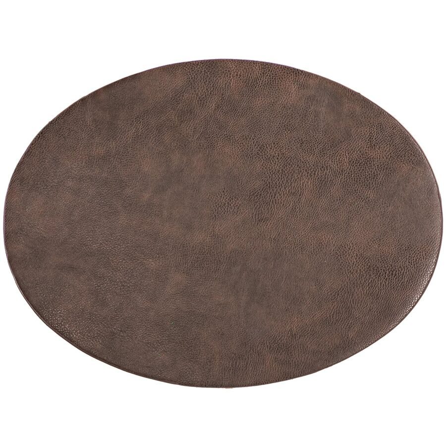 ZICZAC Tischset Troja Braun Kunstleder 33 x 45 cm - Tischset