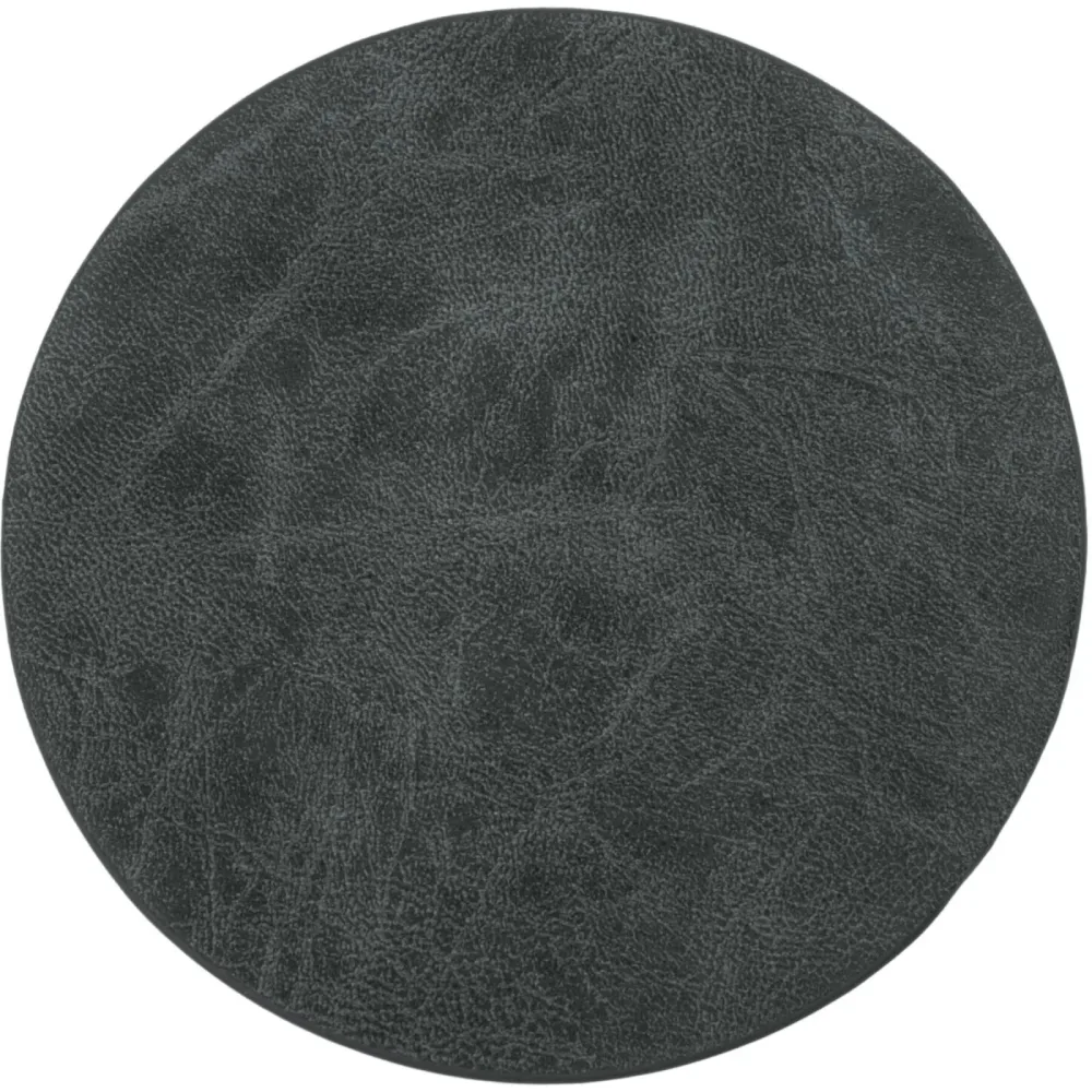 ZICZAC Untersetzer Truman Schwarz Kunstleder 9.5 cm - Untersetzer