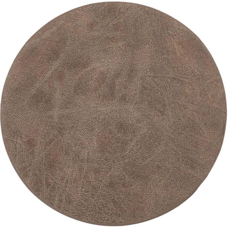ZICZAC Untersetzer Truman Braun Kunstleder 9.5 cm - Untersetzer