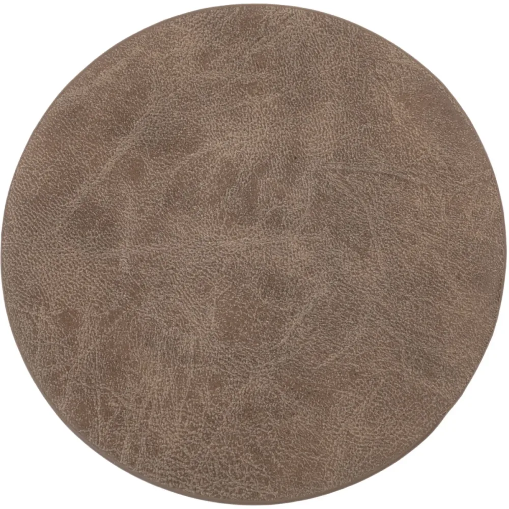 ZICZAC Untersetzer Truman Braun Kunstleder 9.5 cm - Untersetzer
