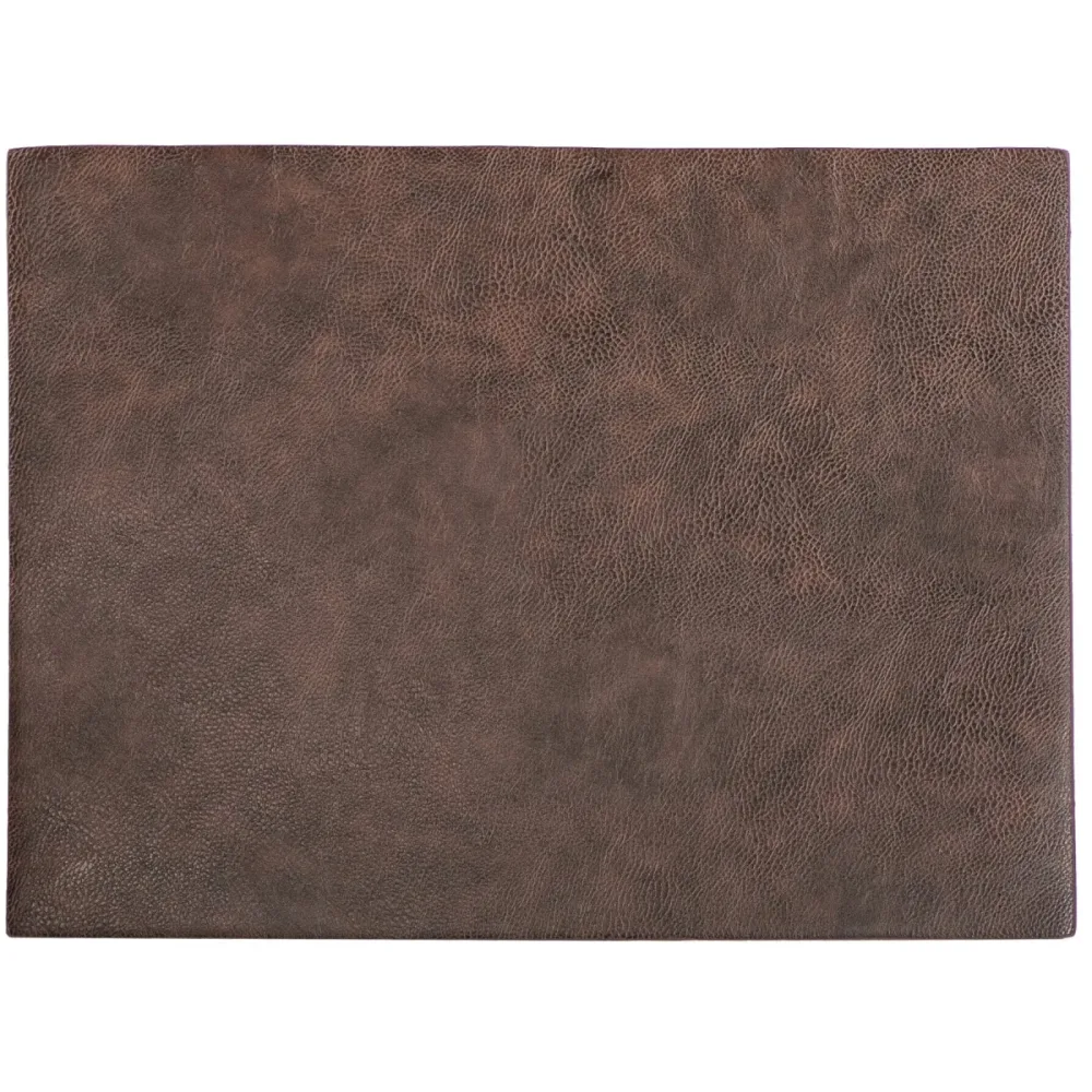 ZICZAC Tischset Troja Braun Kunstleder 33 x 45 cm - Tischset