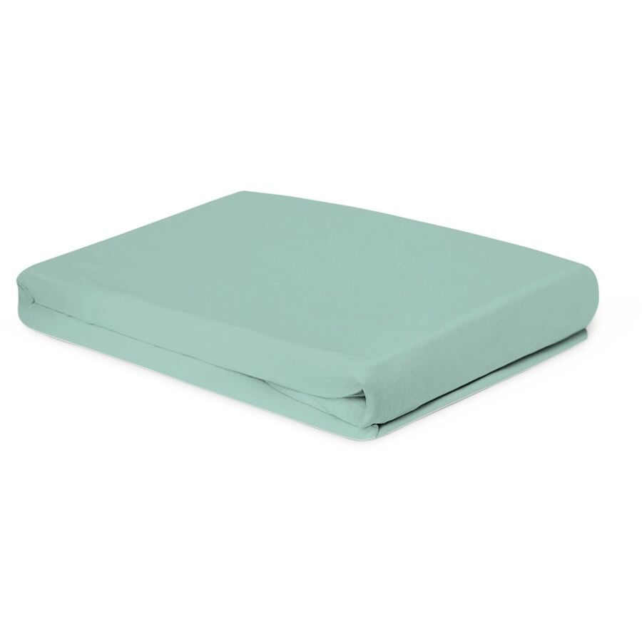 Fixleintuch Lia Blau Baumwolle 90 cm - Farbe: Aqua - Fixleintuch