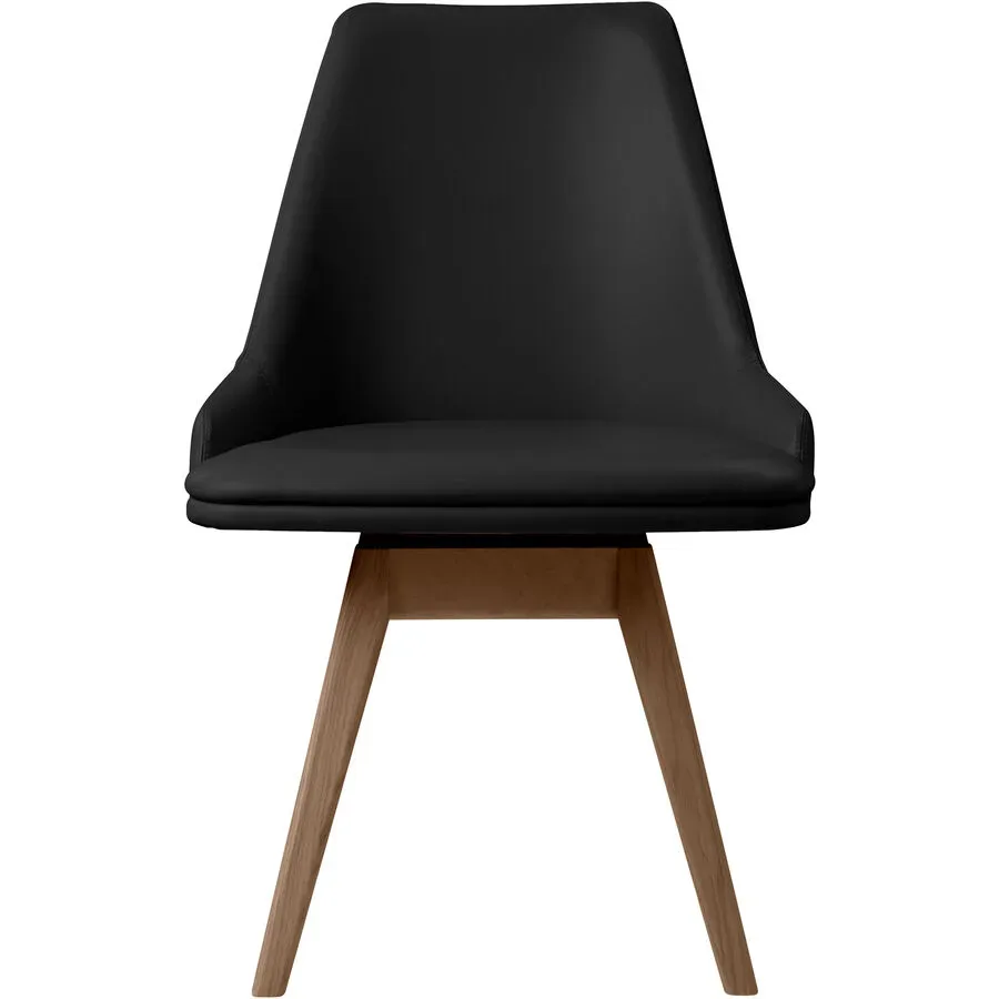 Stuhl Skovby Schwarz Leder 56 cm - Stuhl