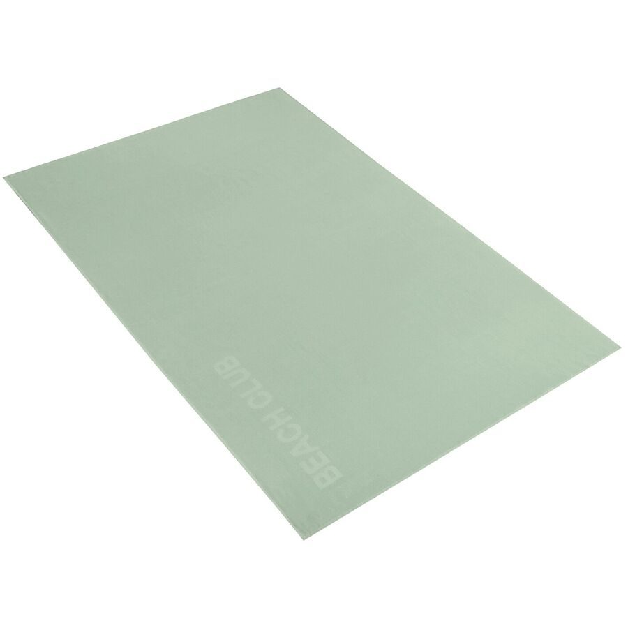 Vossen Strandtuch Beach Club Grün Baumwolle 180 cm 100 cm - Farbe: Eucalyptus - Strandtuch