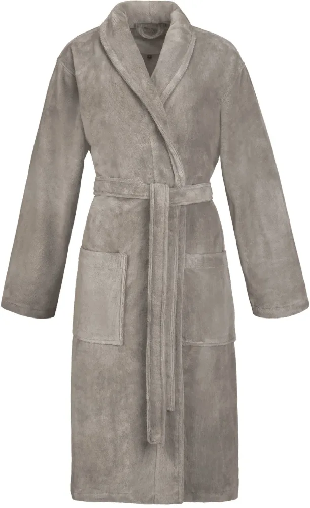VOSSEN - Pico Bademantel, für Damen, Kühles Braun, Größe XS