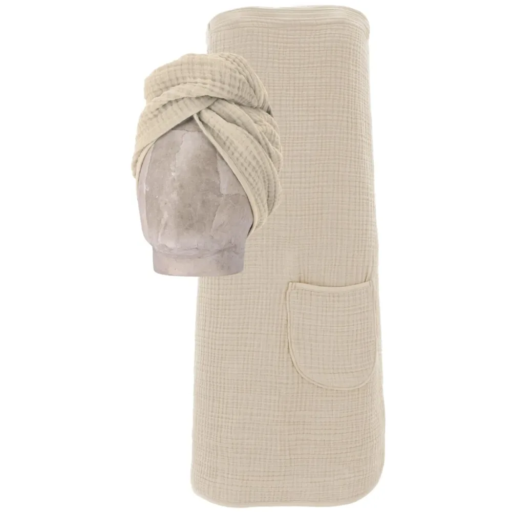 Vossen My Moments Wellness Beige Stoff - Farbe: Tibet - Badetuch