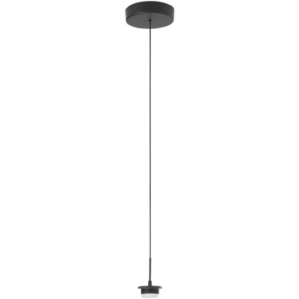 Pendellampe Cara Schwarz Metall 13 cm 200 cm - LED - Lichtfarbe: Extra warmweiss - Helles Neutralweiss - Pendellampe- LED Energiesparlampe