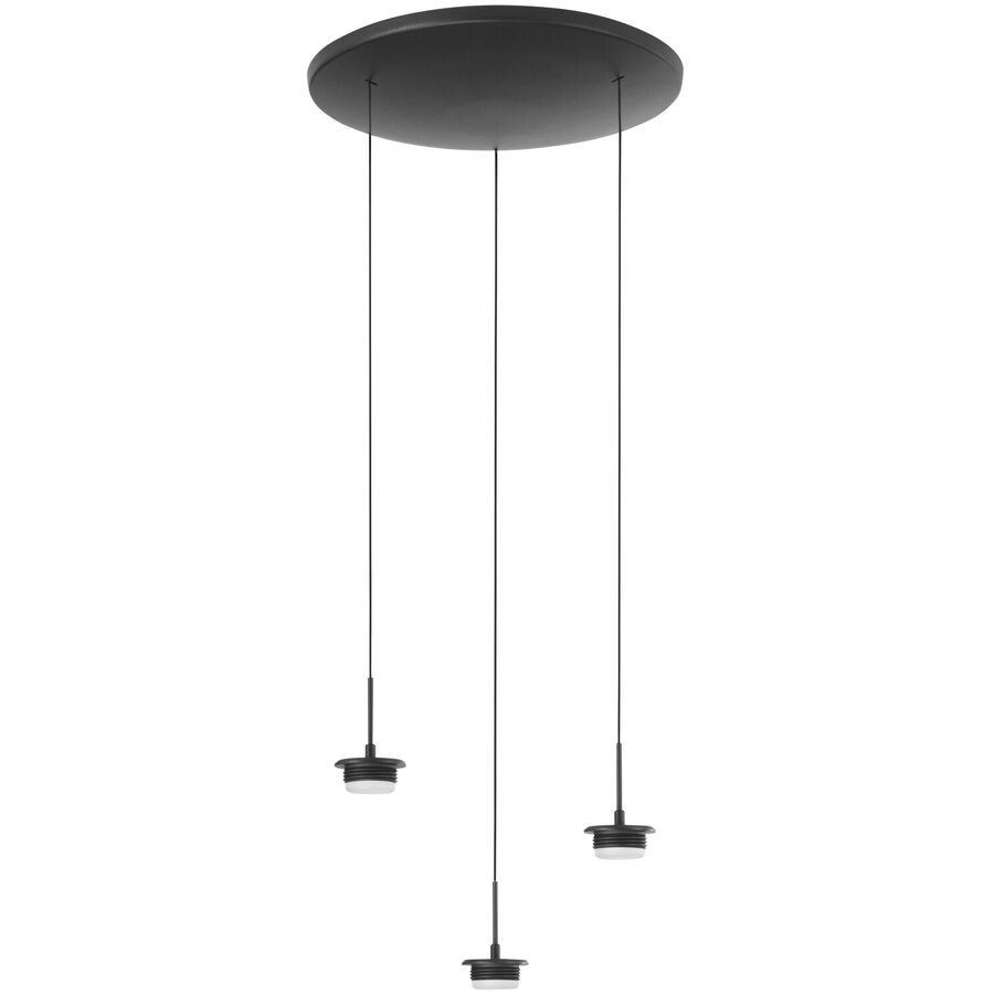 Pendellampe Cara Schwarz Metall 35 cm 200 cm - LED - Lichtfarbe: Extra warmweiss - Helles Neutralweiss - Pendellampe- LED Energiesparlampe