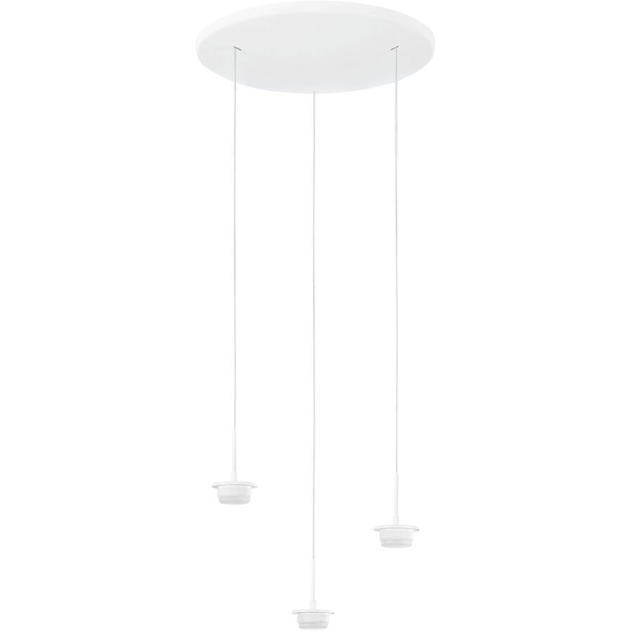 Pendellampe Cara Weiss Metall 35 cm 200 cm - LED - Lichtfarbe: Extra warmweiss - Helles Neutralweiss - Pendellampe- LED Energiesparlampe