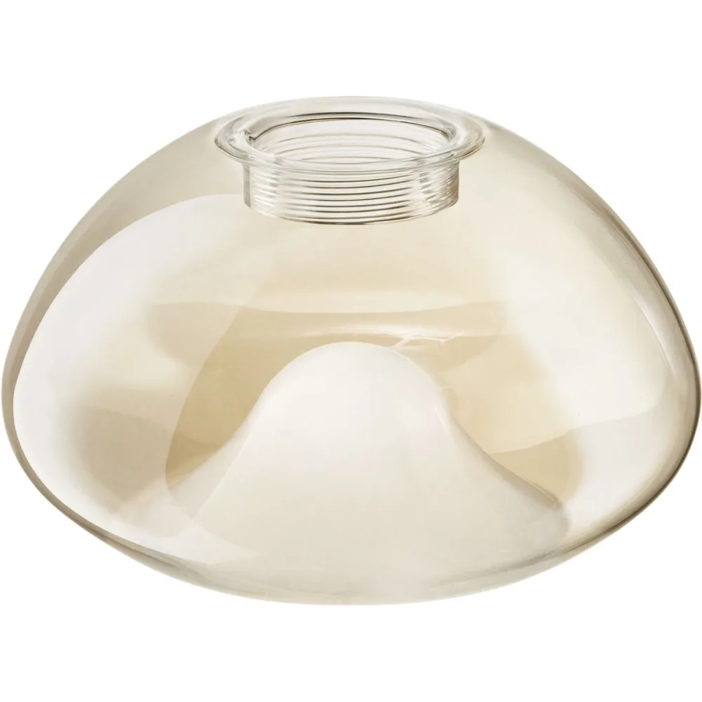 Lampenschirm Isa Braun Glas 18 cm 11 cm - Farbe: cognac - Lampenschirm