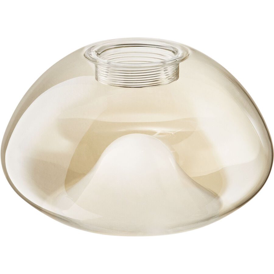 Lampenschirm Isa Braun Glas 18 cm 11 cm - Farbe: cognac - Lampenschirm
