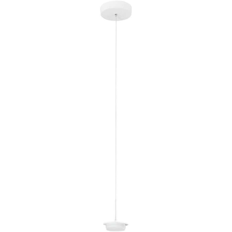 Pendellampe Cara Weiss Metall 13 cm 200 cm - LED - Lichtfarbe: Extra warmweiss - Helles Neutralweiss - Pendellampe- LED Energiesparlampe