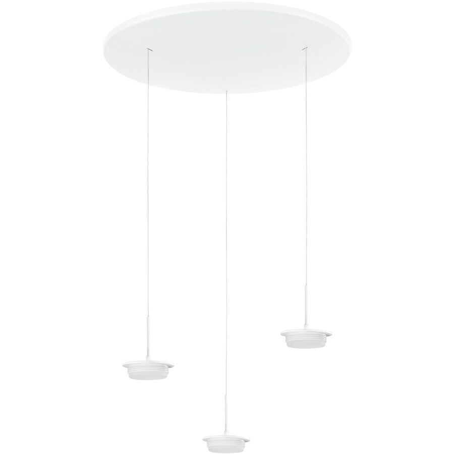 Pendellampe Cara Weiss Metall 50 cm 200 cm - LED - Lichtfarbe: Extra warmweiss - Helles Neutralweiss - Pendellampe