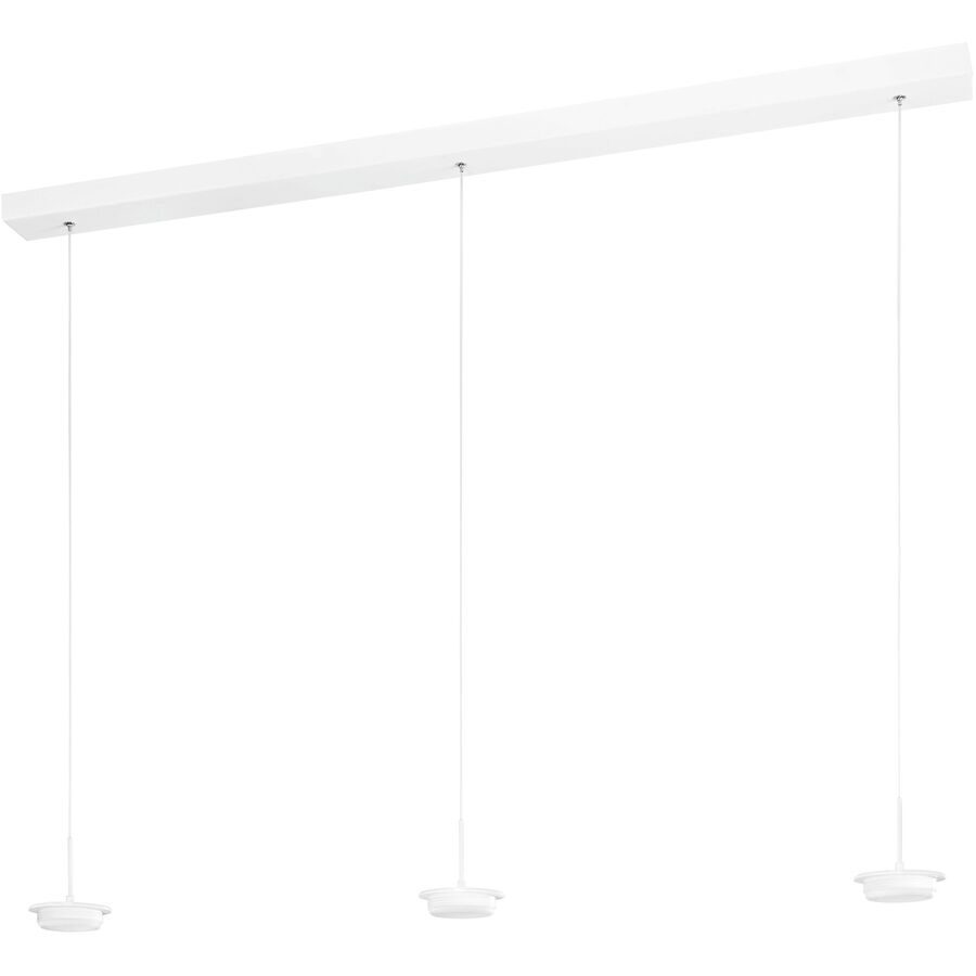 Pendellampe Cara Weiss Metall 115 cm 200 cm - LED - Lichtfarbe: Extra warmweiss - Helles Neutralweiss - Pendellampe- LED Energiesparlampe