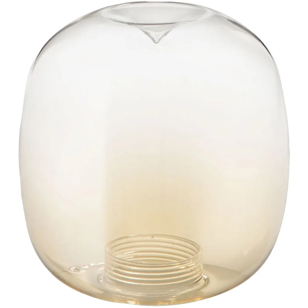 Lampenschirm Livia Braun Glas 24 cm 24 cm - Farbe: cognac - Lampenschirm