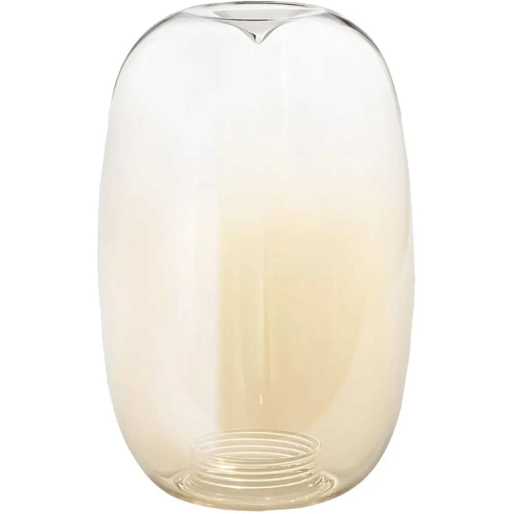 Lampenschirm Fiora Braun Glas 20 cm 28 cm - Farbe: cognac - Lampenschirm