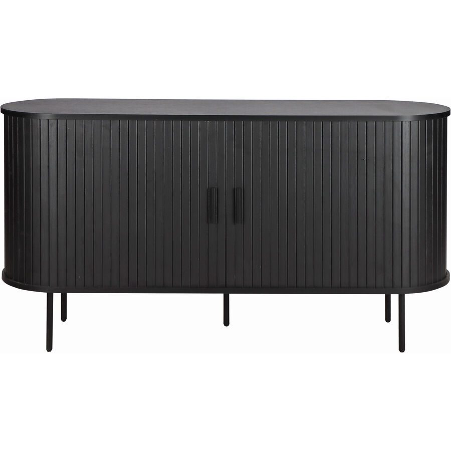 Sideboard Falvo Schwarz Holzwerkstoff 140 cm 76 cm - Material: Melaminbeschichtete Spanplatte - Sideboard