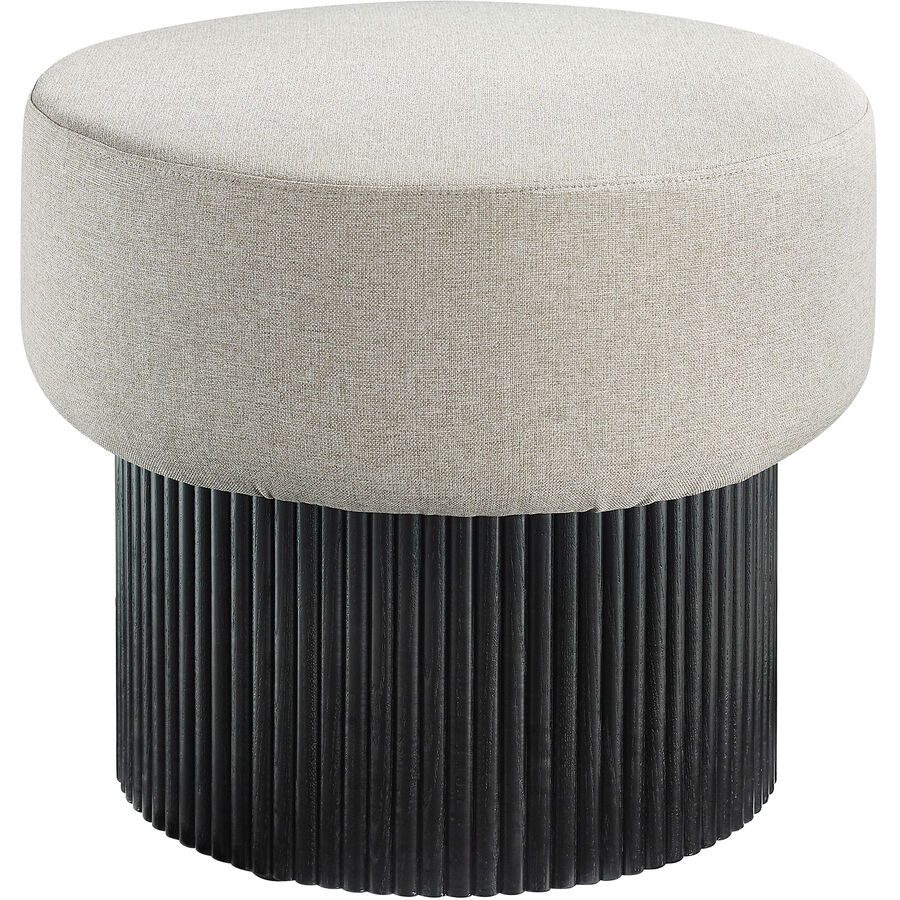 Hocker Bexlo Grau/Schwarz Holz 50 cm 43 cm - Farbe: schwarz/grau - Material: MDF - Hocker