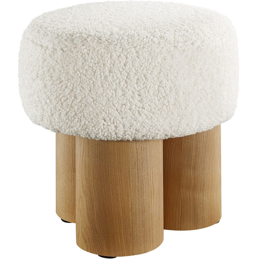 Hocker Bexlo Weiss Holz 50 cm 49 cm - Farbe: natur/weiss - Material: MDF - Hocker