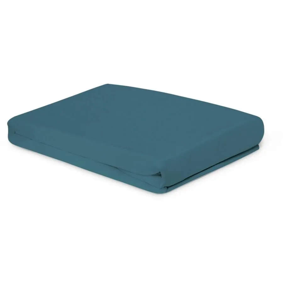 Fixleintuch Pia 140x200cm petrol - Material: 100% Bio-Baumwolle GOTS