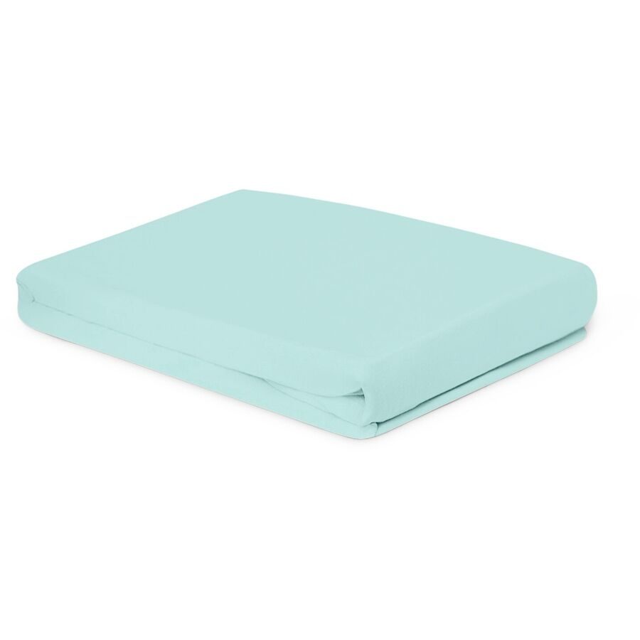 Fixleintuch Lia Blau Baumwolle 180 cm - Farbe: hellblau - Fixleintuch