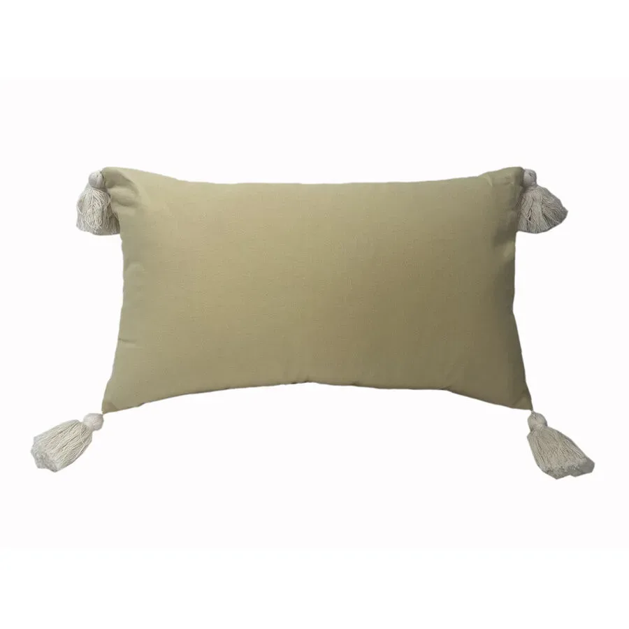 Zierkissen Nevi Beige Baumwolle 30 cm 50 cm - Farbe: sand - Material: Bezug: 100% Baumwolle, Füllung: 100% Polyester - Zierkissen
