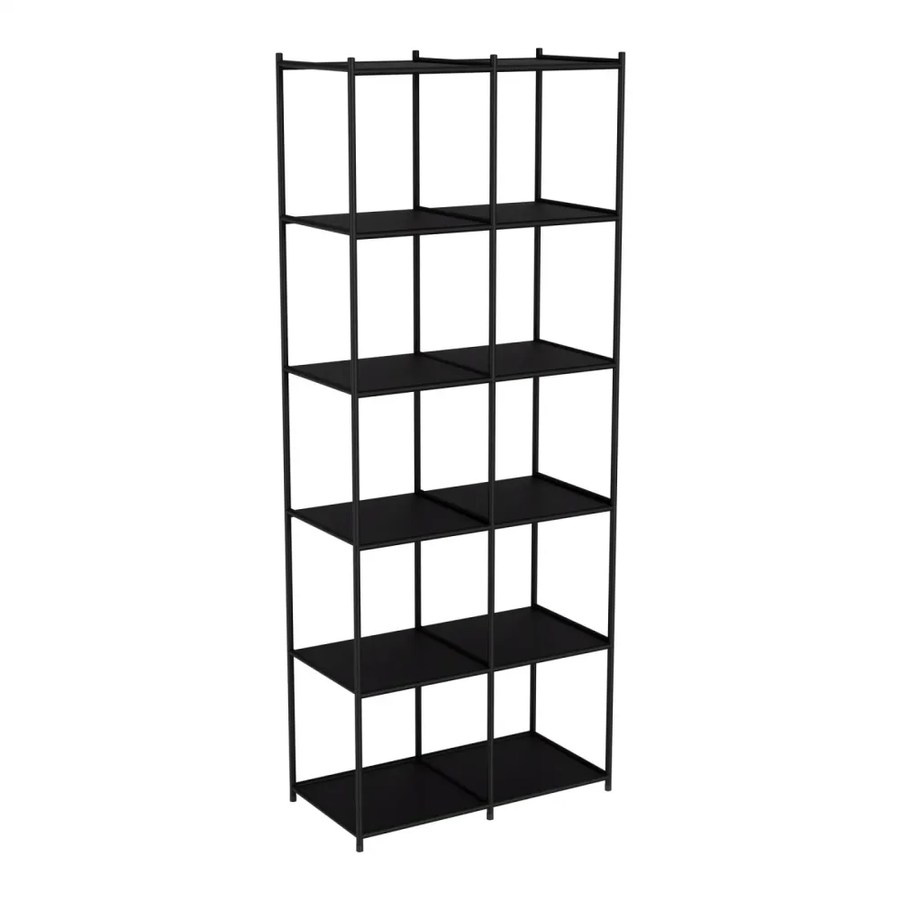 Regal Cubo Schwarz Metall - Regal