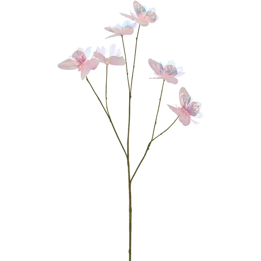 Kunstblume Country Rosa Kunststoff 76 cm - Kunstblume