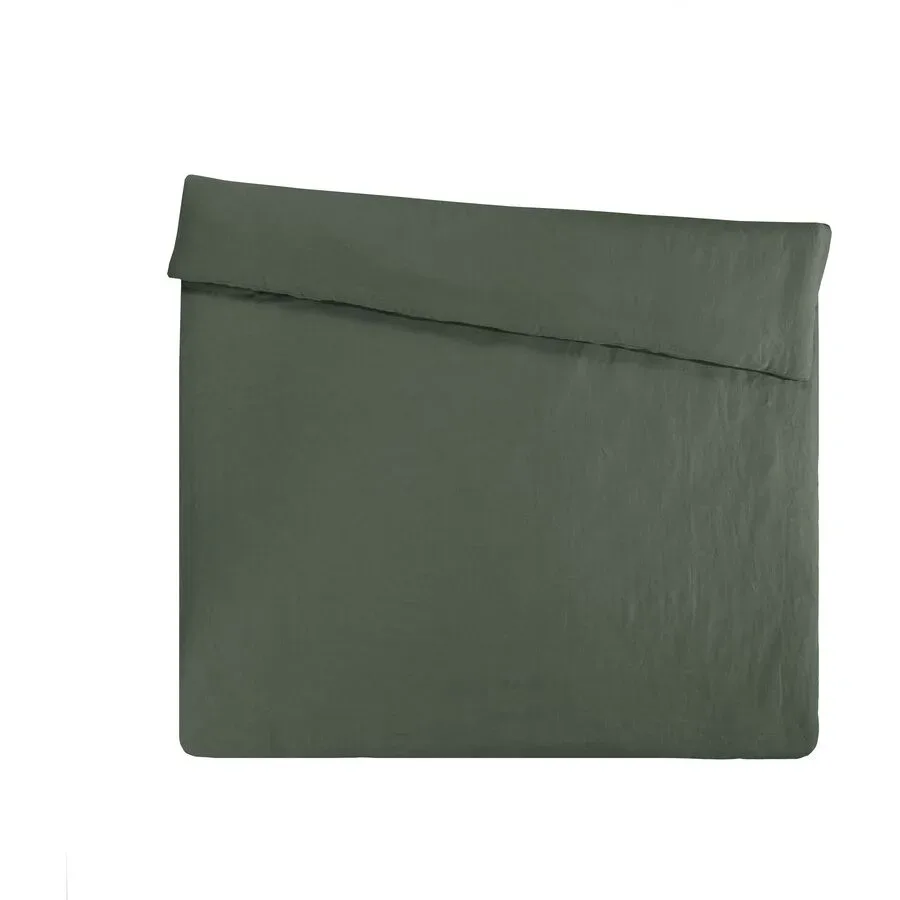 Duvetbezug Leana Grün Leinen 210 cm 200 cm - Material: 100% Leinen - Duvetbezug