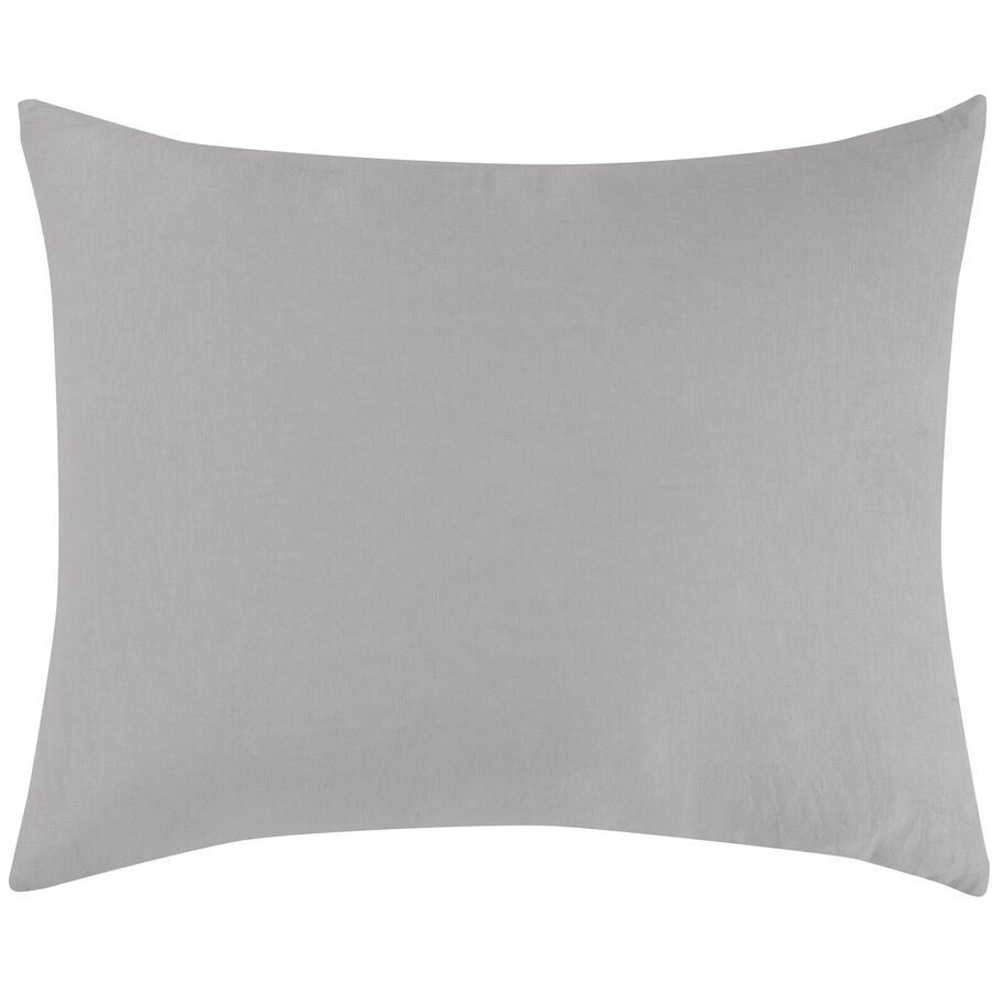 Kissenbezug Leana Silber Leinen 65 cm 100 cm - Material: 100% Leinen - Kissenbezug