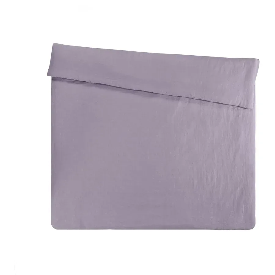 Duvetbezug Leana Lila Leinen 210 cm 160 cm - Material: 100% Leinen - Duvetbezug