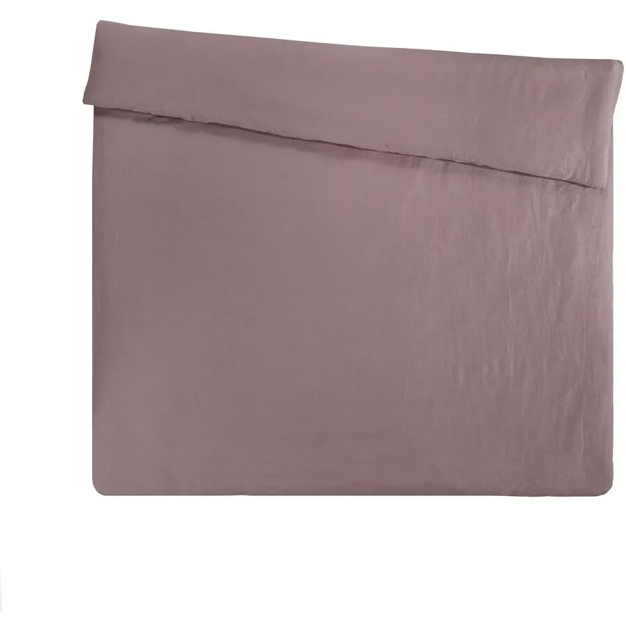 Duvetbezug Leana Rosa Leinen 210 cm 160 cm - Farbe: Altrosa - Material: 100% Leinen - Duvetbezug