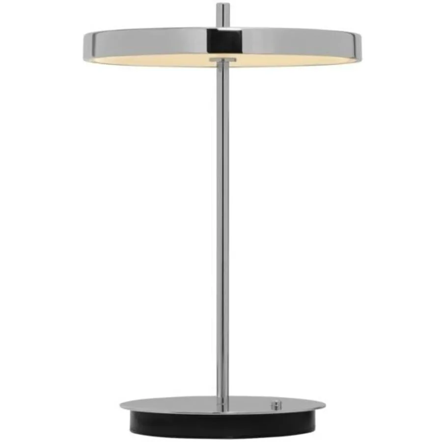 UMAGE Tischlampe Asteria Grau Aluminium/Stahl 20 cm 20 cm - LED - Lichtfarbe: Warmweiss - Tischlampe- LED Energiesparlampe