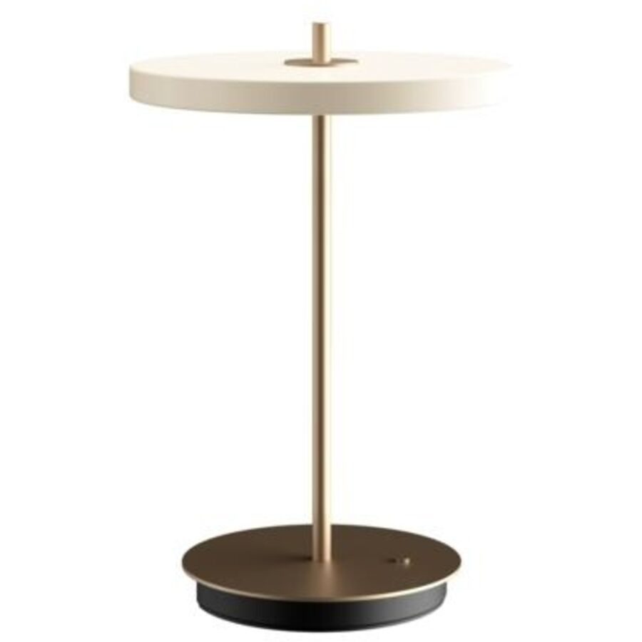 UMAGE Tischlampe Asteria Weiss/Gold Aluminium/Stahl 20 cm 20 cm - Farbe: messing/weiss - LED - Lichtfarbe: Warmweiss - Tischlampe- LED