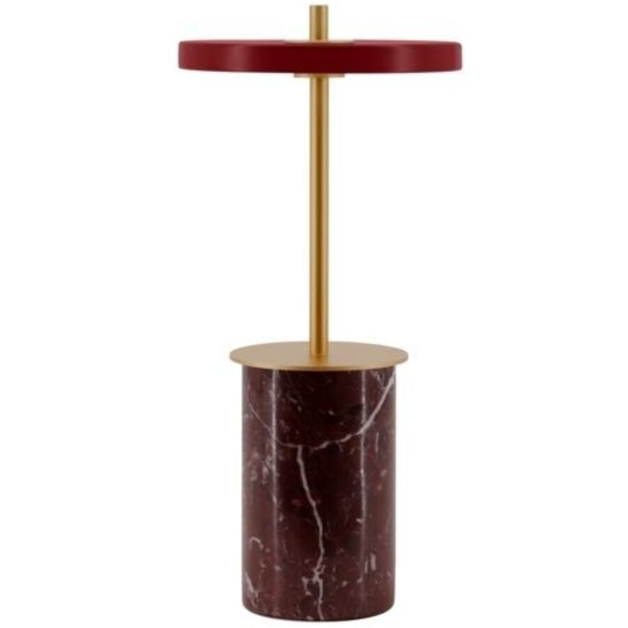 UMAGE Tischlampe Asteria Rot Stahl 12 cm 25.5 cm - LED - Lichtfarbe: Warmweiss - Tischlampe- LED Energiesparlampe