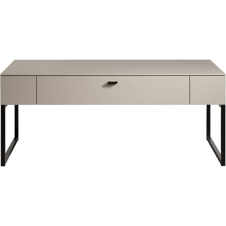 Salontisch Hefner Beige/Grau Holz 110 cm - Farbe: graubeige - Material: Holzwerkstoff - Salontisch