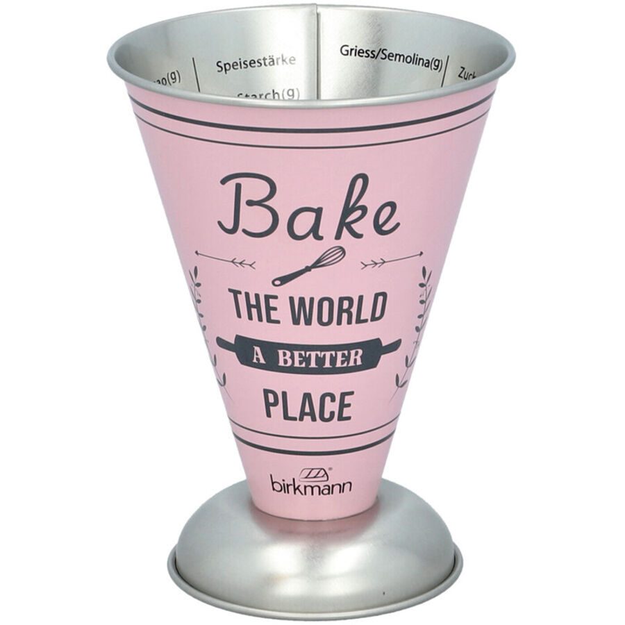 Birkmann Messbecher Bake Rosa Blech - Farbe: rose - Material: Weissblech - Messbecher