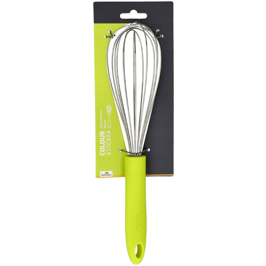 Birkmann Schneebesen Bake Grün/Gelb Edelstahl - Farbe: limone - Material: Edelstahl/Polypropylen - Schneebesen
