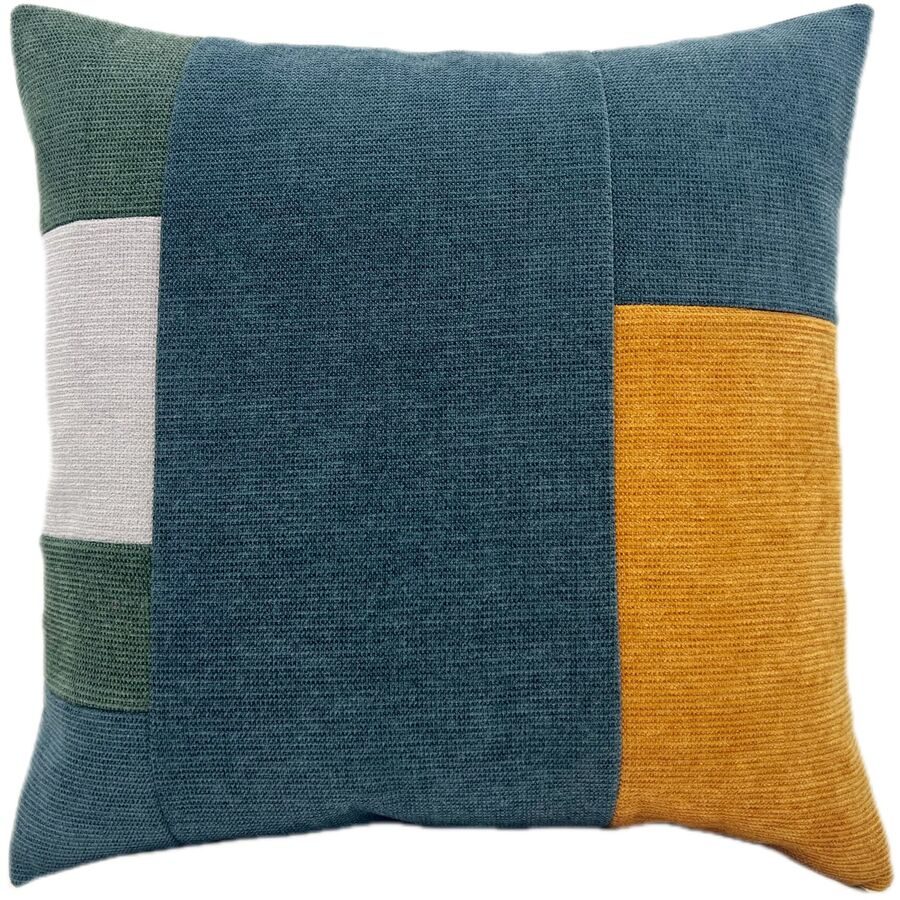 Zierkissen Graphic Blau Polyester 45 cm 45 cm - Farbe: Dunkelblau - Zierkissen