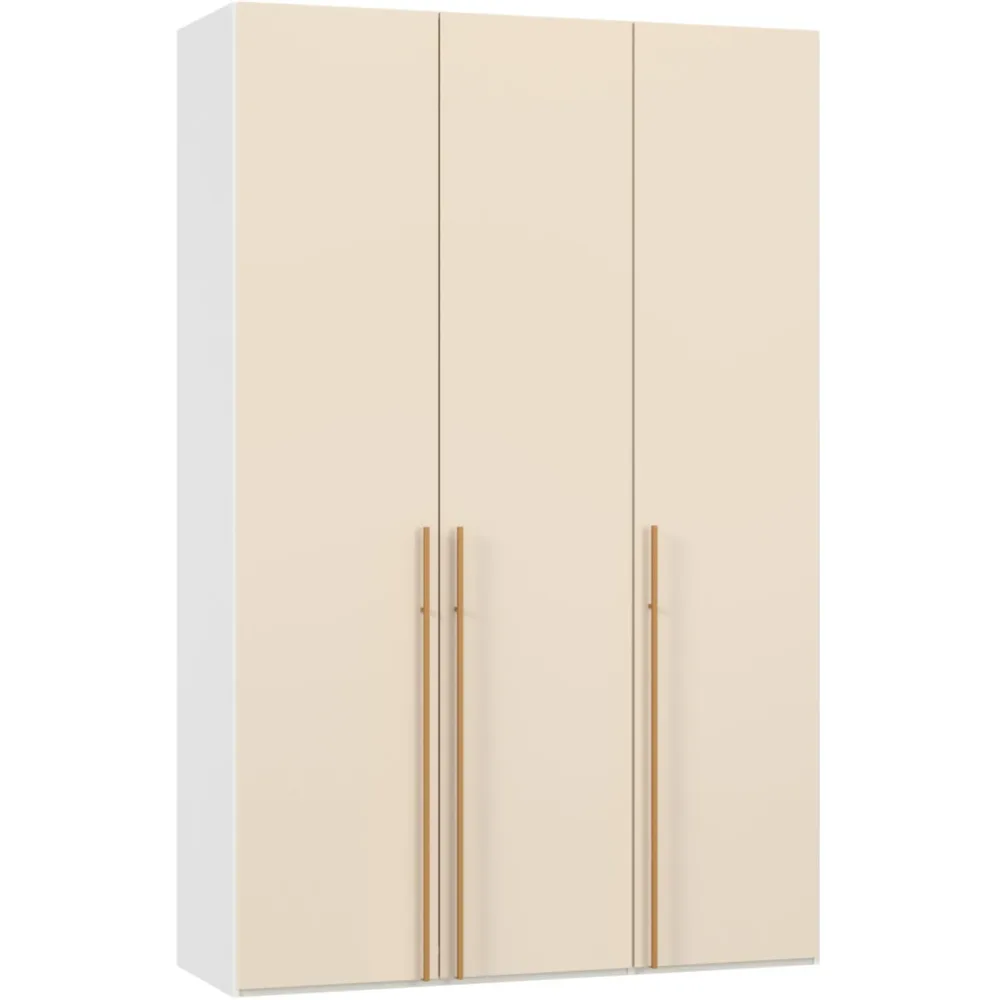 Kleiderschrank Arena Drehtüren Weiss Holz 153 cm 65 cm 236 cm - Material: Holzwerkstoff - Schweizer Möbelhersteller - Kleiderschrank