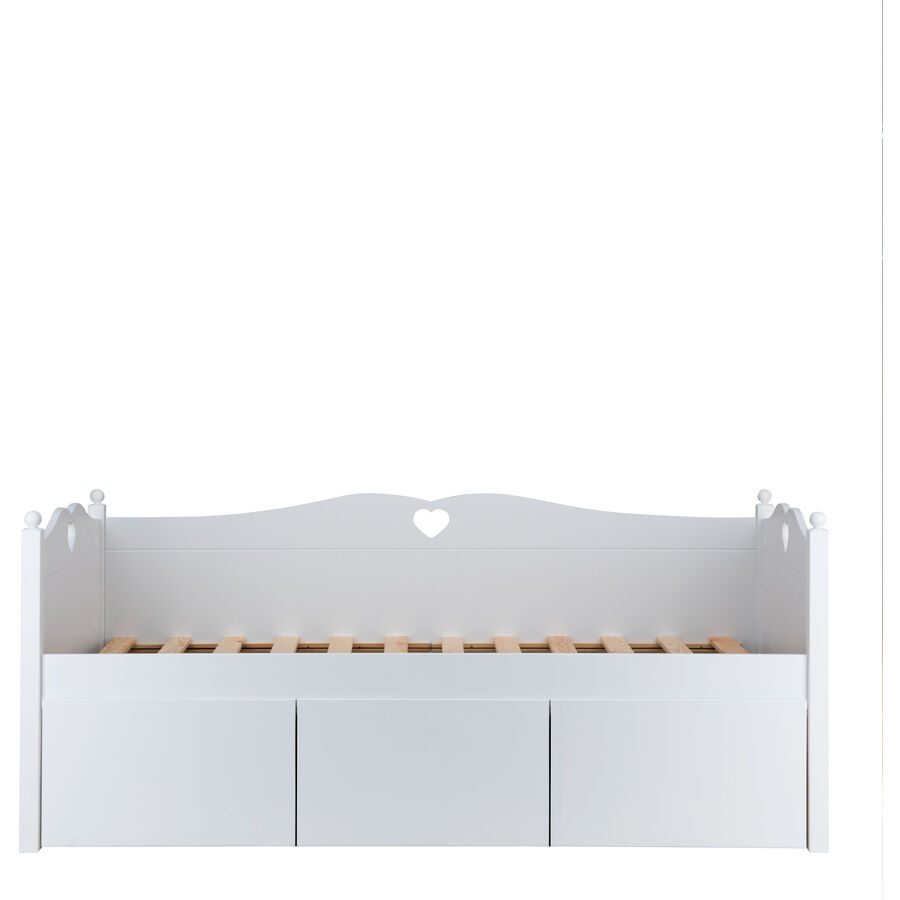 Truhe Emma Weiss Holz - Material: MDF - Truhe