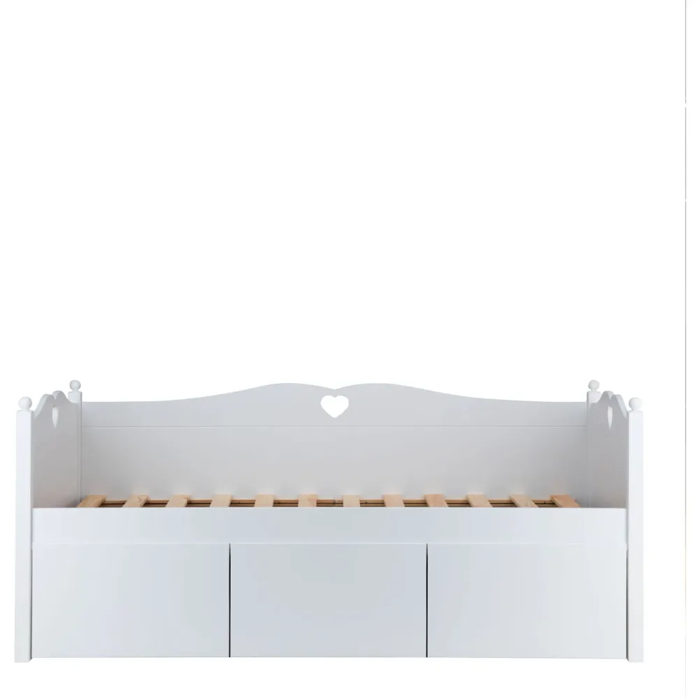 Truhe Emma Weiss Holz - Material: MDF - Truhe